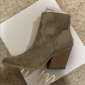 Suede ankle boots